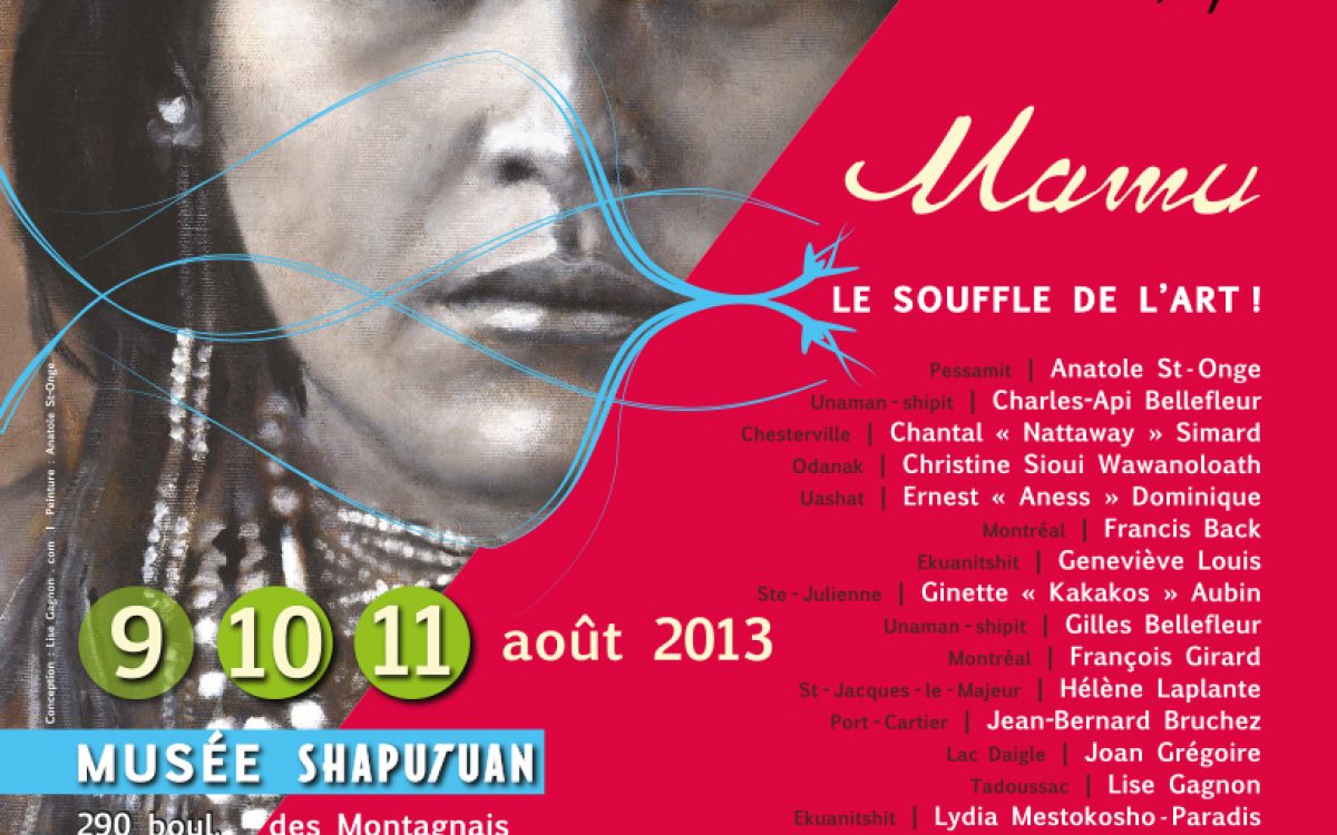 Exposition / Création graphique / Symposium Mamu, LE SOUFFLE DE L'ART ! 2013